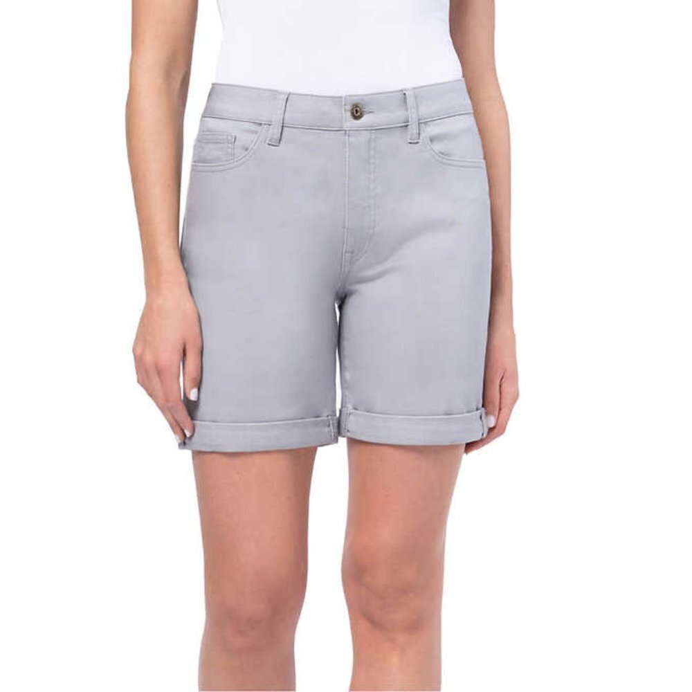 NEW Parasuco Knit Denim Shorts | Grey